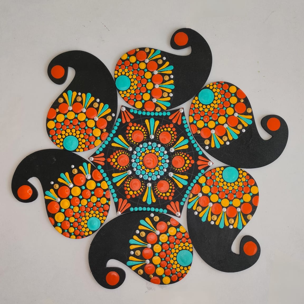 Dot Mandala Floralset