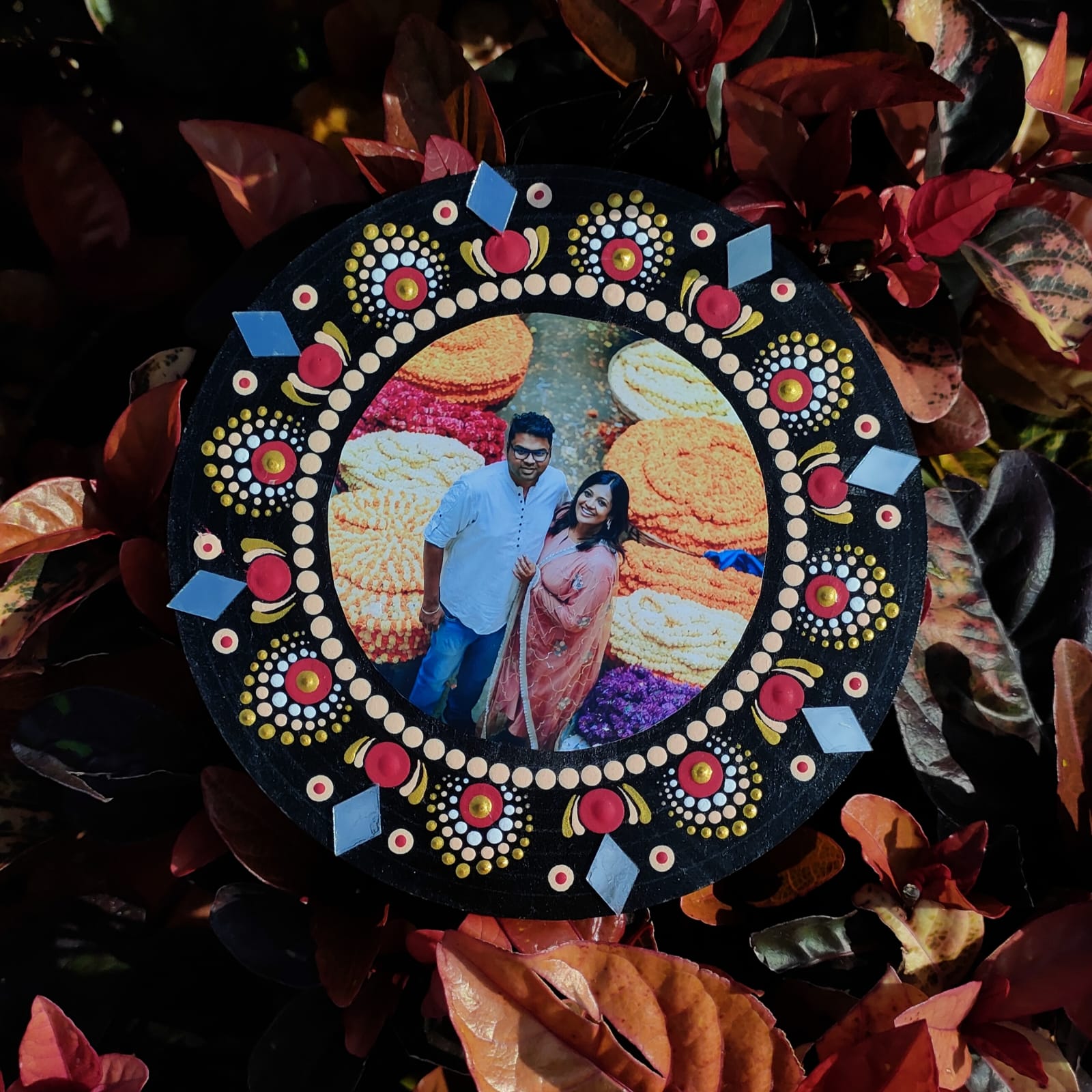 Dot Mandala Photo Frame