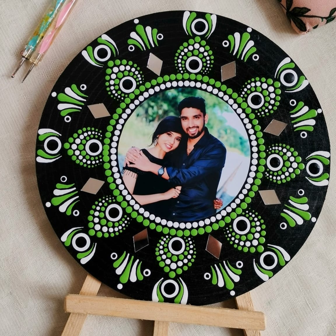 Dot Mandala Photo Frame