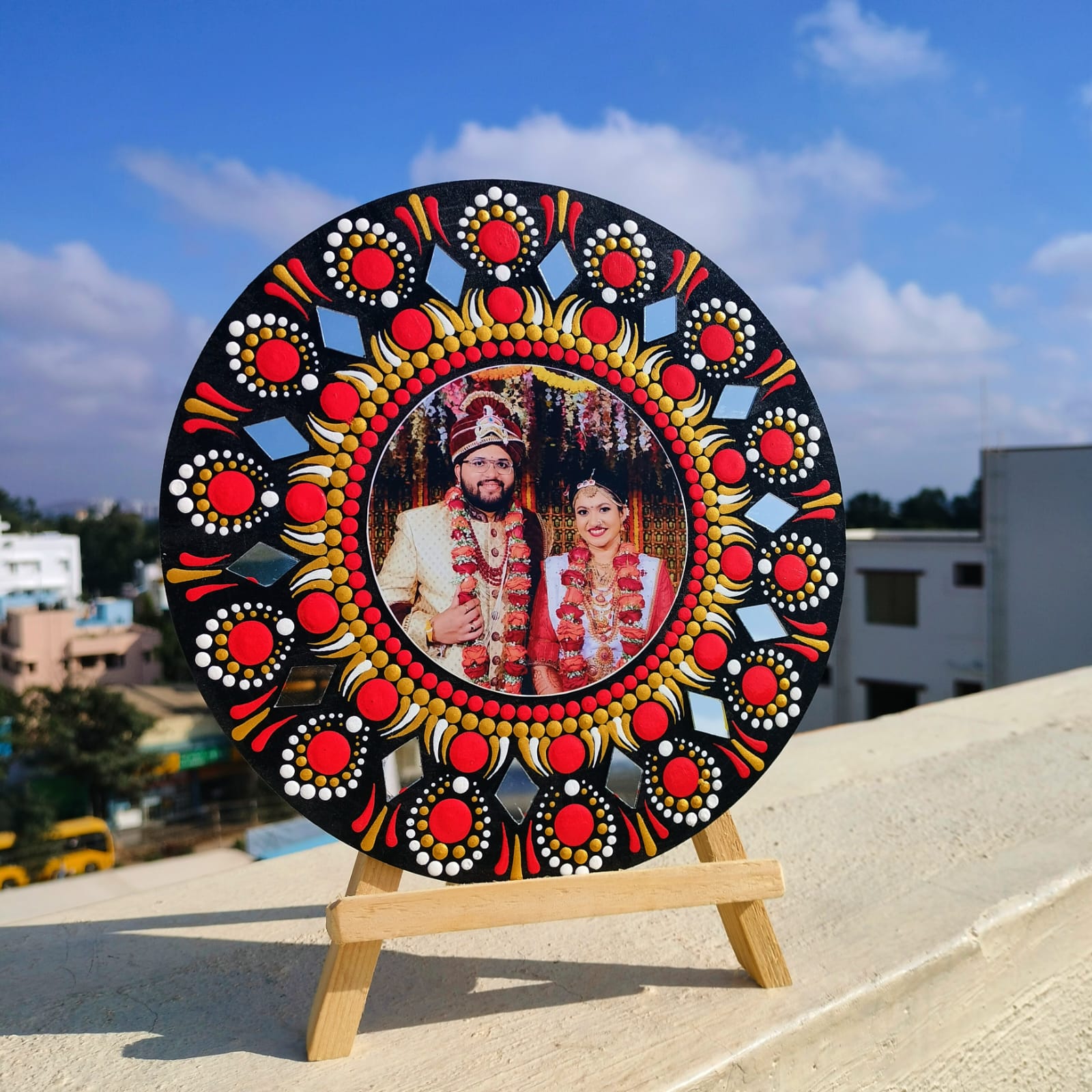 Dot Mandala Photo Frame